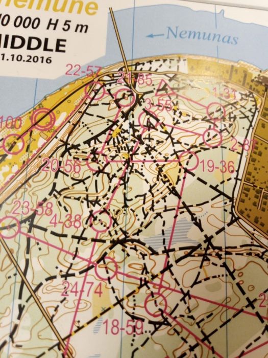 MTBO map extract Lithuania