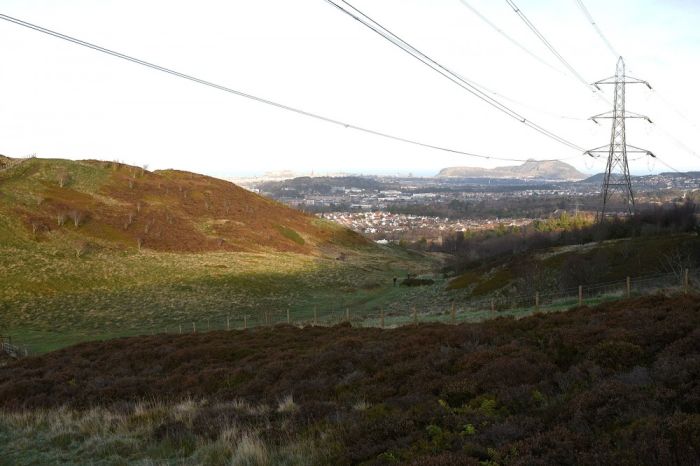 View towards Edinburgh from Bonaly