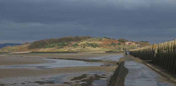 The causeway at low tide