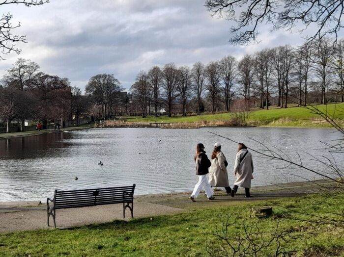 Inverleith Pond, looking W