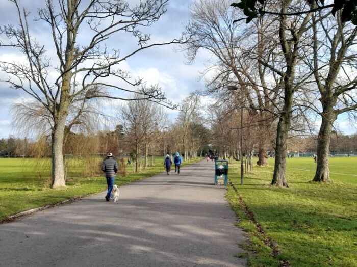 Inverleith Park, looking E