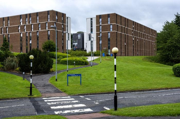 Riccarton Campus - Christina Miller Halls, in the south of the area