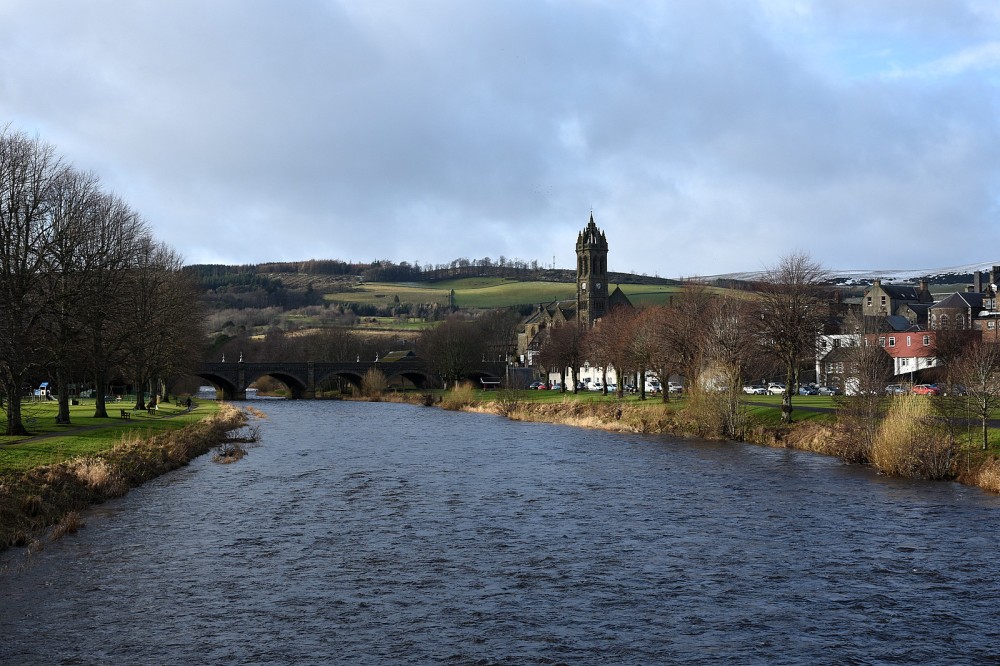 River Tweed - view from the bridge on the way to the Start
