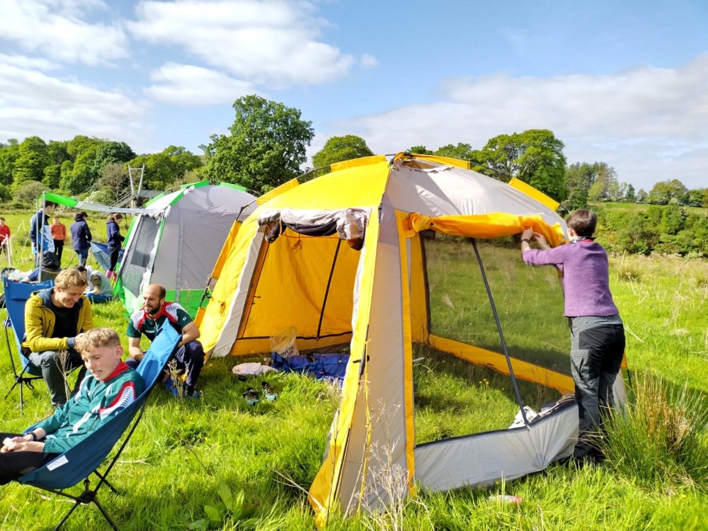 Scottish Relays - ESOC club tent