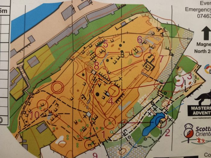 Map from Tarbert Castle UltraSprint (Loop 3)