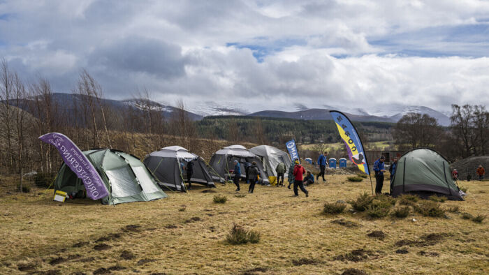 snowy view from the arena