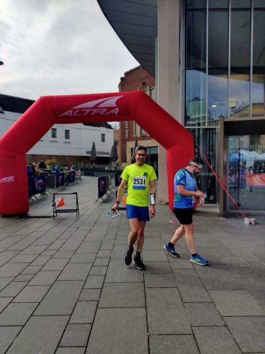 Matt at the finish