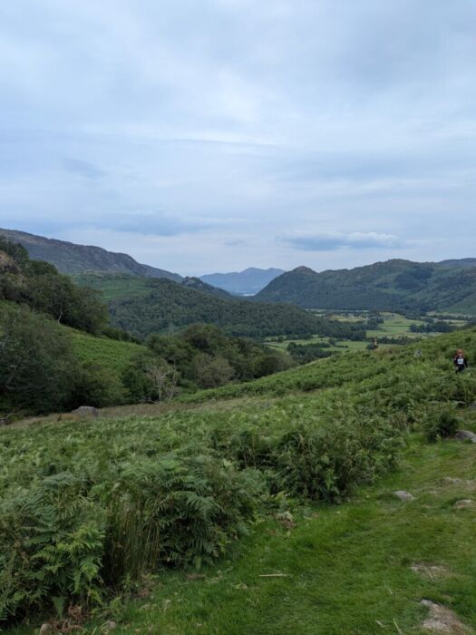 Looking towards Keswick from the clothing drop, Day 2