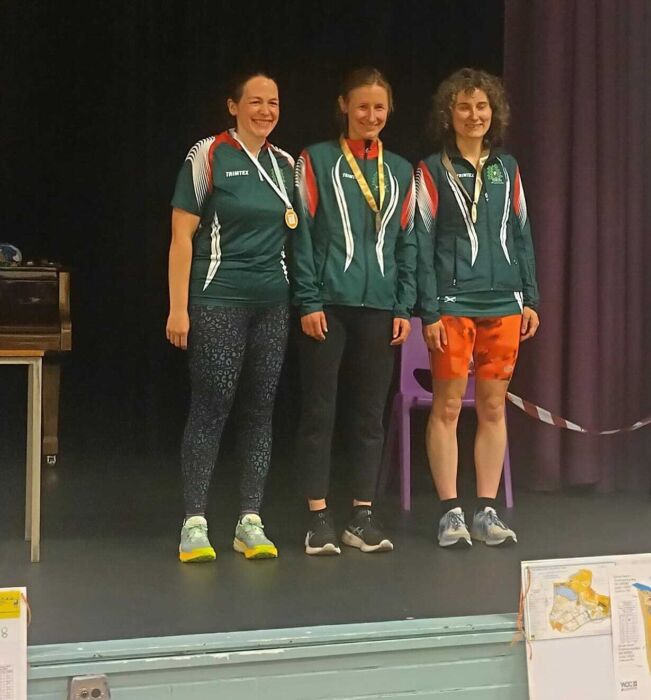 ESOC WV podium - Anna, Rachael, Hannah