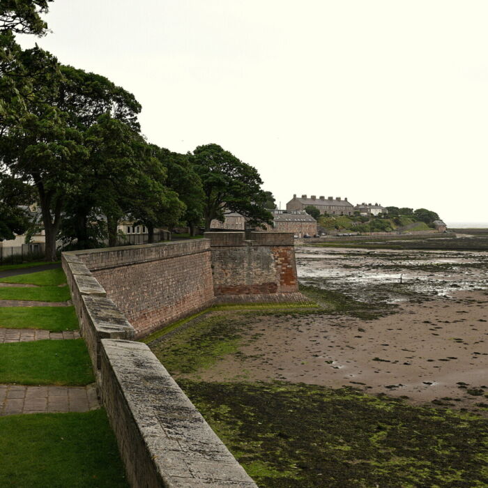 Berwick Town Walls - view NE from Coxon's Tower